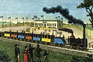 Dampfwagenfahrt von Leipzig nach Dresden